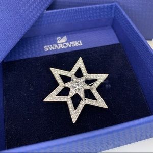 Swarovski Crystal Star Brooch